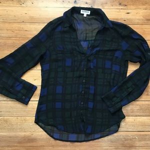 Express Plaid Portofino Shirt